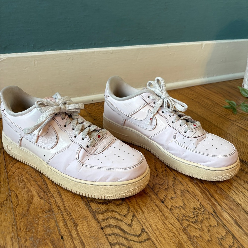 Nike Air Force 1 Limited Edition Light Pink Valentine’s Sneakers, size 11 w
